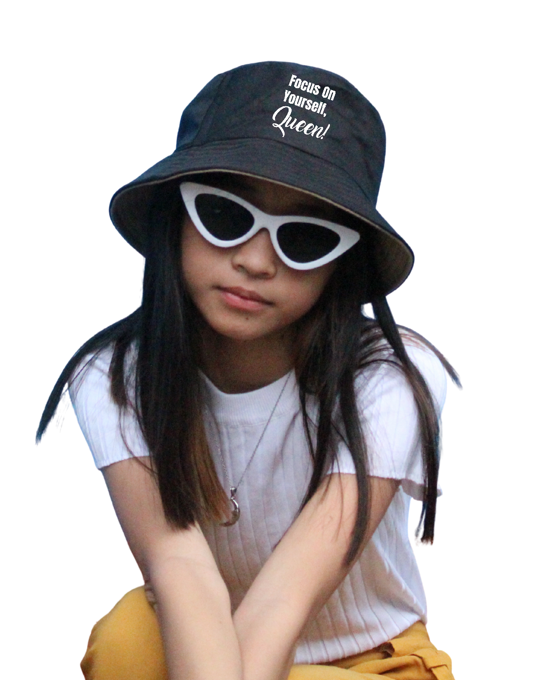Focus On Yourself Queen Bucket Hat