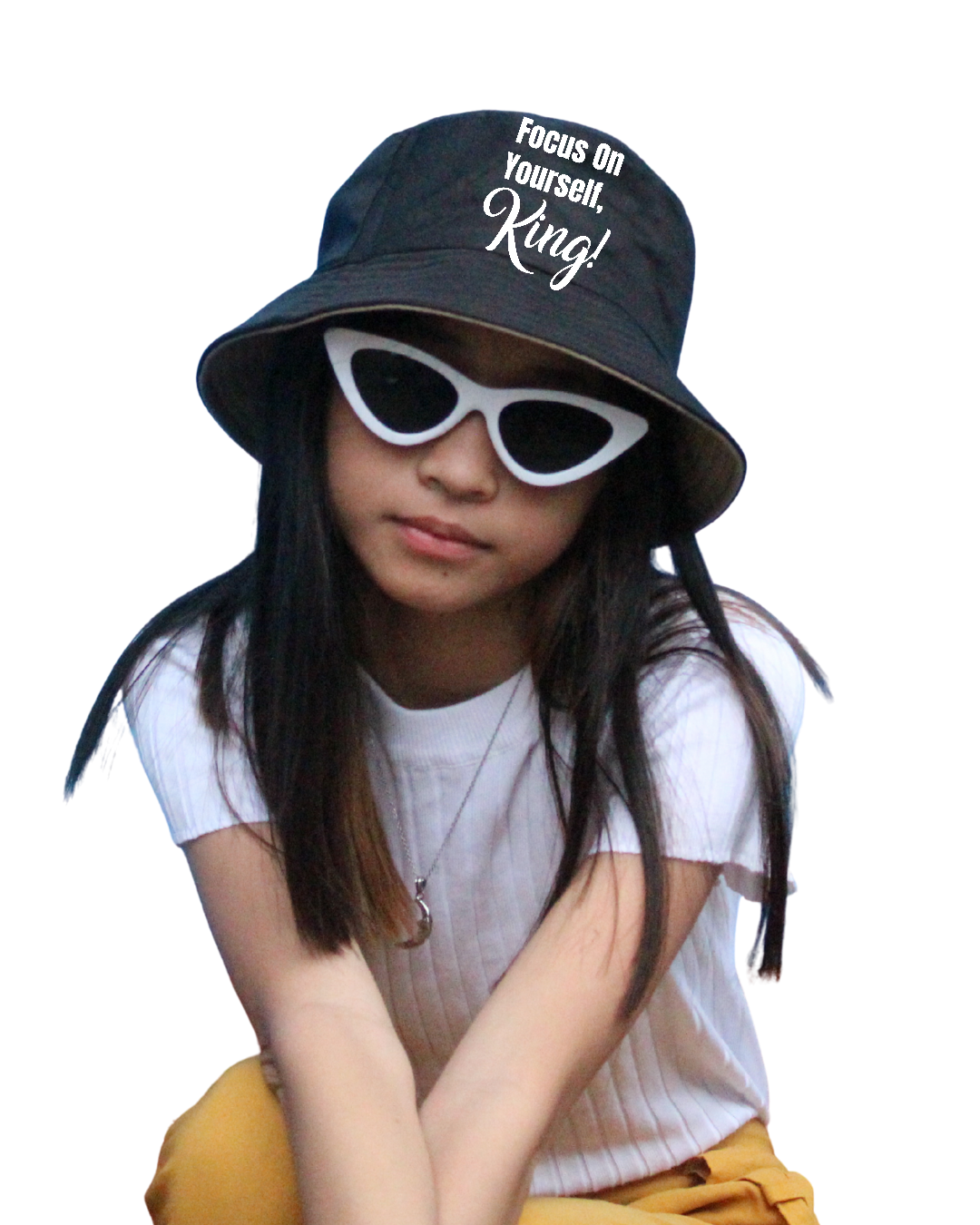 Focus On Yourself King Bucket Hat