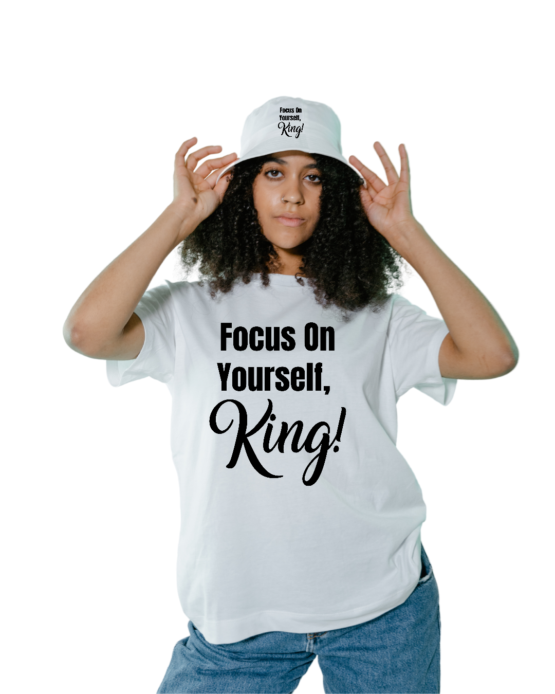 Focus On Yourself King Bucket Hat